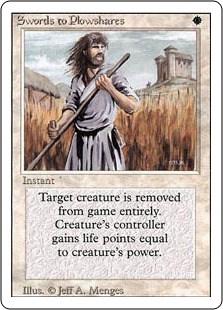 Swords to Plowshares - Revised | Bazaar of Magic