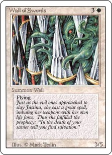 mtg cards that buff flying creatures Animate Wall
