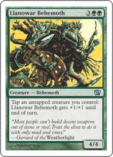 Llanowar Behemoth (foil)