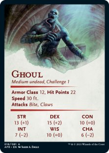 Art Card 18: Sepulcher Ghoul (signed)