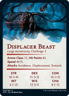 Art Card 08: Displacer Beast (signed)