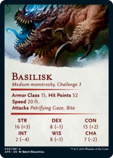 Art Card 09: Underdark Basilisk