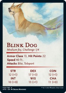 Art Card 20: Blink Dog (signed)