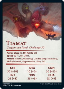 Art Card 26: Tiamat (signed)