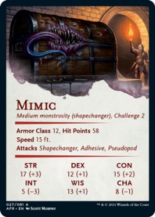 Art Card 27: Mimic (signed)