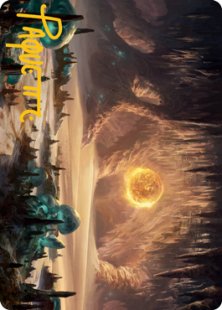 Art Card 63: Plains (signed) - Dominaria United Art series