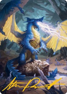 Art Card 73: Blue Dragon (signed)