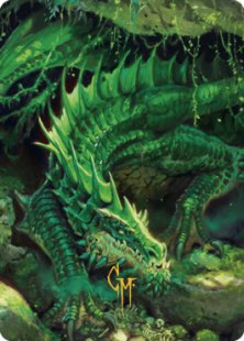 Art Card 01: Lurking Green Dragon