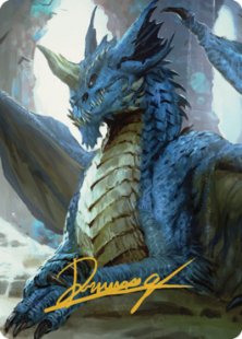 Art Card 27: Young Blue Dragon