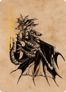 Art Card 52: Ancient Copper Dragon (signed)