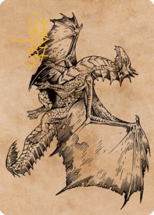 Art Card 58: Ancient Bronze Dragon (signed)