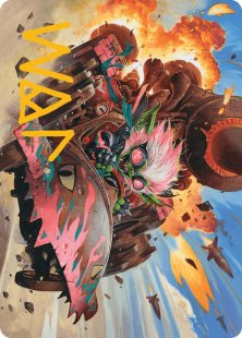 Art Card 13: Redshift, Rocketeer Chief (signed)