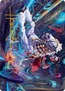 Art Card 34: Gilded Ghoda (signed)