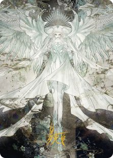 Art Card 34: Hydaelyn, the Mothercrystal (signed)