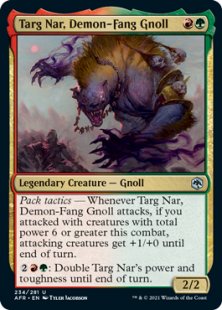 Targ Nar, Demon-Fang Gnoll (foil)