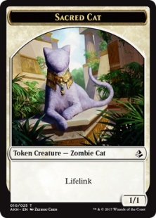 Sacred Cat embalm token (1/1)