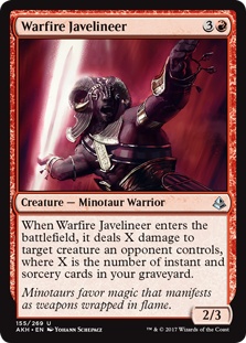 Warfire Javelineer - Amonkhet | Bazaar of Magic