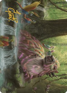 Art Card 22: Basking Capybara