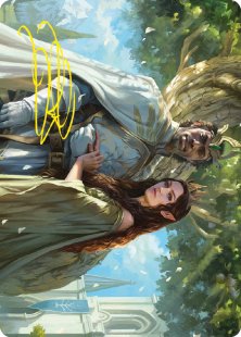 Art Card 33: Aragorn and Arwen, Wed