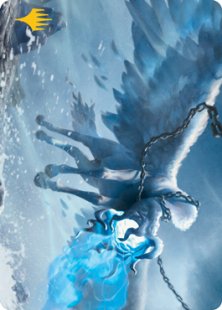 mtg midnight hunt art cards Untamed Pup Art Card (Gold-Stamped Signature) [Innistrad: Midnight Hun