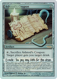 Ashnod's Coupon (foil)