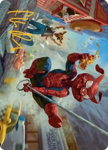 Art Card 19: Spider-Ham, Peter Porker (signed)