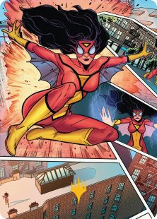 Art Card 51: Spider-Woman, Stunning Savior (signed)