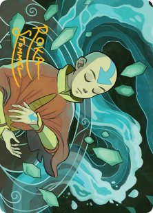 Art Card 45: Aang, at the Crossroads (signed)