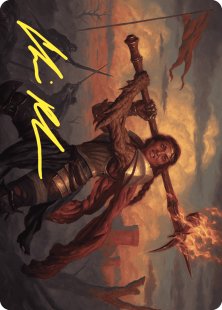 Art Card 18: Imodane, the Pyrohammer (signed)