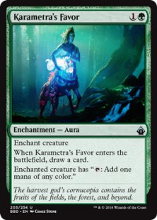 Karametra's Favor (foil)