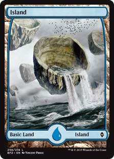 Island (#258b) (foil) (full art)