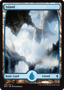 Island (#256b) (foil) (full art)