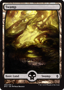 Swamp (#260b) (foil) (full art)