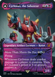 Cyclonus, the Saboteur (foil) (showcase)