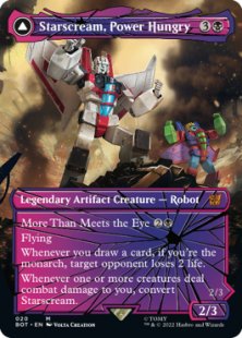 Starscream, Power Hungry (foil) (showcase)