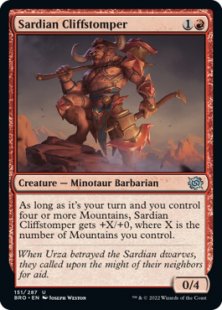 Sardian Cliffstomper (foil)