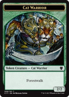 Cat Warrior token (2/2)