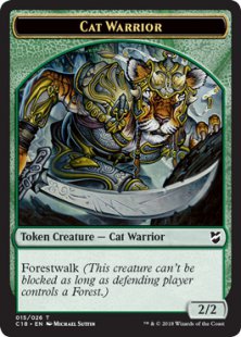 Cat Warrior token (2/2)