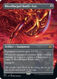 Bloodforged Battle-Axe (foil) (borderless)