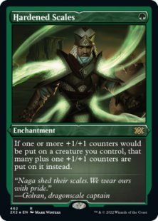 mtg cards like hardened scales Price & Card Details  Secret Lair Drop If one or more +1/+1 counters would be put on a creature you control Hardened Scales | Enchanting Tales