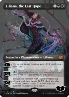 Liliana, the Last Hope (textured foil) (borderless)