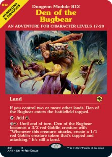 Den of the Bugbear (foil) (showcase)