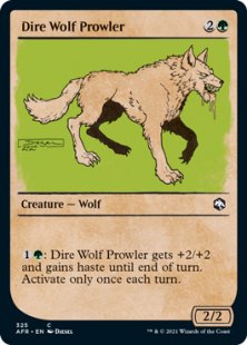 Dire Wolf Prowler (foil) (showcase)