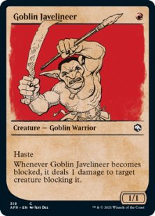 Goblin Javelineer (foil) (showcase)