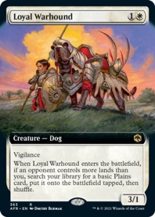 Loyal Warhound (foil) (extended art)