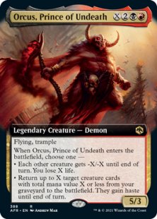 Orcus, Prince of Undeath (foil) (extended art)