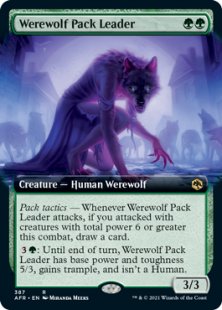 Werewolf Pack Leader (foil) (extended art)