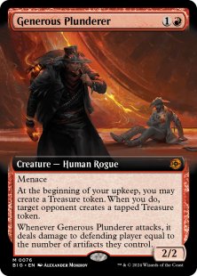 Generous Plunderer (#76) (foil) (extended art)