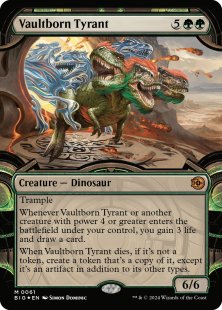 Vaultborn Tyrant (#61) (raised foil) (showcase)