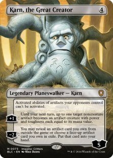 Karn, the Great Creator (foil) (borderless)